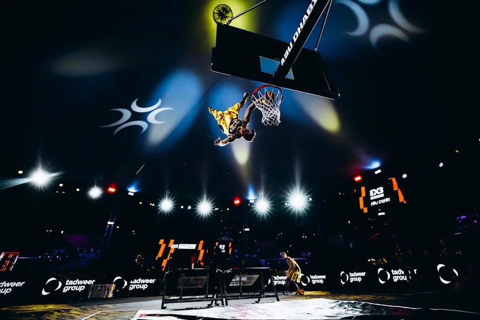 سلام دنك في مباراة كرة سلة احترافية - بلاي أوف NBA 2026