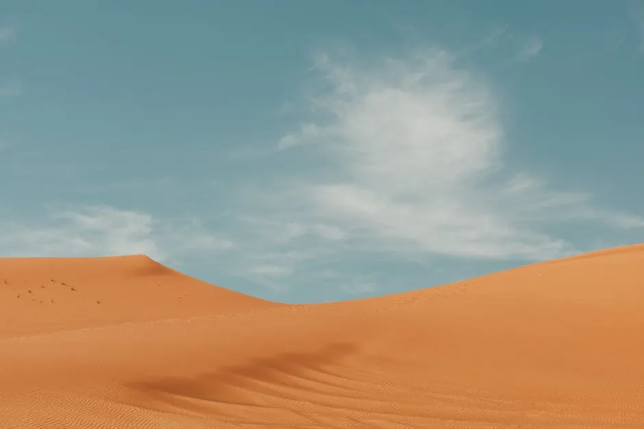 كثبان رملية في الصحراء العربية تعكس أهمية تطبيقات الطقس المحلية