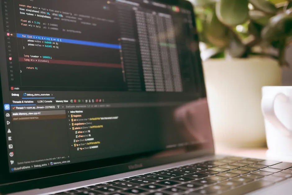 لابتوب يعرض كود برمجي لتشغيل ذكاء اصطناعي محلي عبر Ollama وLM Studio