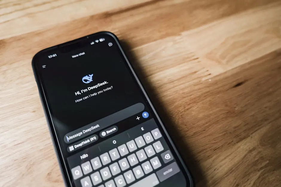شاشة هاتف تعرض تطبيق محادثة - تشفير واتساب من طرف لطرف